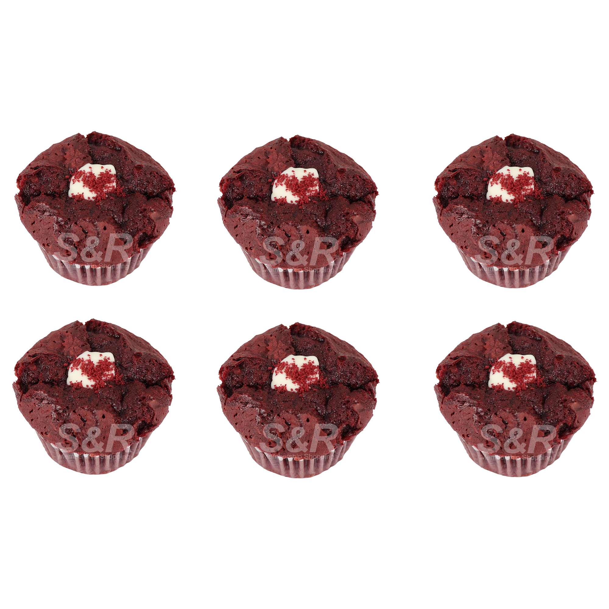 S&R Red Velvet Muffins 6pcs S&R Red Velvet Muffins 6pcs